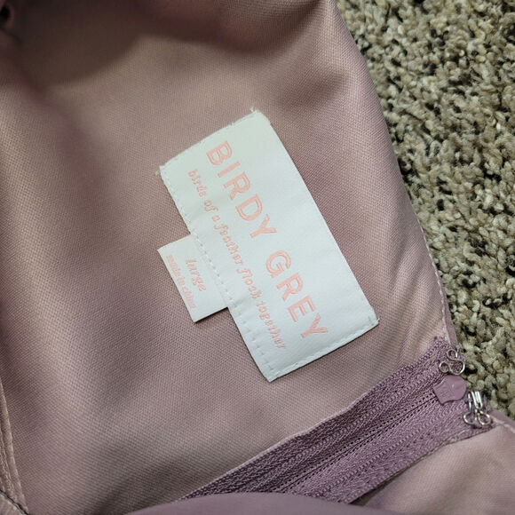 Elegant Mauve Off-Shoulder Maxi Dress - Picture 4 of 11